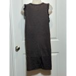 Universal Thread Women's Gray Ruffle Sleeve TShirt Dress Large Grunge Photo 5