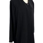 Vintage Hino & Malee Womens Size Medium Minimalist Boxy Oversized Black Jacket Photo 4