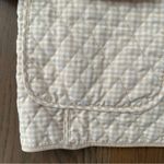 Bill Blass Vintage  Gingham Reversible Quilted Chore Coat Beige and White Large Photo 4