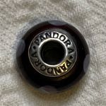 Pandora Authentic  Blue Flowers on for You Murano Glass Bead Purple 925 Photo 5