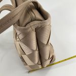 Maggie Bags Womens Genuine Seatbelt Webbing Shoulder Bag Tote Bag Beige Tan Photo 6
