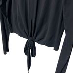 Lululemon Time To Restore Nulu Long Sleeve Wrap Top Black Women’s Size 8 Yoga Photo 4