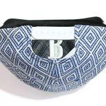 Rhude Blue & White Geometric Jacquard Cap / Hat w/ Embroidered “R” Monogram Photo 1