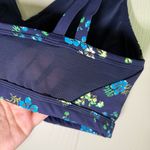 Aerie Goals Plunge Sports Bra in Royal Navy Floral Print Photo 6