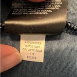 White House | Black Market  blue floral t-shirt, ruching on shoulders, size M EUC Photo 10