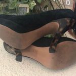MRKT black suede platforms With Acrylic Animal Print Heels Women’s Size 7.5 Photo 5