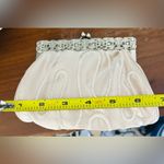 Clutch Moni Couture mini bag Cream with gun metal hardware crystal accents NYE Silver Photo 5