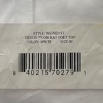 Who What Wear Kat Poet Tie Neck Top, White, Size M New w/Tag in Original Packaging Photo 2