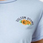 Volcom ✨ HP✨ Retro Blossoms Light Blue Womens Tee✨ Photo 2