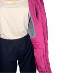 L.L.Bean raspberry pink with grey trim Thinsulate Quilted winter coat Small VGUC Photo 3