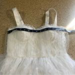 Lulus NWOT Ethereal Impression White Tulle Ruffled Bustier Midi Dress Photo 8