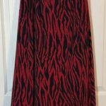 kim rogers Black And Red Zebra Print Dress, Midi, Polyester/Spandex, 22W Photo 0