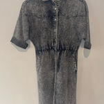 VINTAGE TREGO’S WESTWEAR of Oklahoma Women’s Grey Wash Denim Maxi Dress Size 12 Gray Photo 0