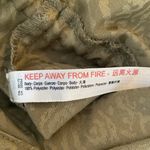 Urban Outfitters Out From Under Jayce Jacquard Jumpsuit Womens S Olive Green Satin Embossed Photo 9