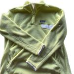 Patagonia Vintage Women’s Snap-T Fleece Neon Yellow/ White Pullover size XL Photo 0