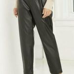 Prologue  Black Crop Faux Leather Pants in Size 6 Photo 1