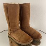 UGG Australia Classic Tall II Chestnut Tan Suede Sheepskin Shearling Wool Boots Photo 0