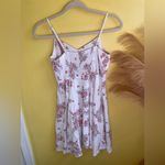 Old Navy White and Pink Blossom Blouse Photo 3