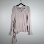 Anthropologie Saturday Sunday Payton Brushed Fleece Side Tie Sweater Sz M Photo 1