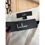 Lulus NWT  Angelic Bliss White Embroidered Puff Sleeve Mini Dress Bridal Party L Photo 3