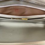 Stuart Weitzman Vintage  Shimmering Leather Woven Straw Evening Bag Satchel Photo 5