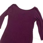 Forever 21  Plum Criss-Cross Back Long Sleeve Bodycon Mini Dress Photo 1