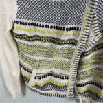Anthropologie Moth Chaux Metallic Open Front Drape Cardigan Sweater Size Medium Photo 6