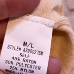 akaiv Cream Knit Floral Sweater Size L Photo 5