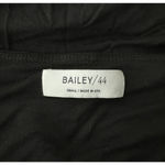 Bailey 44 Dress Womens Small Solid Black Mini Bodycon Mesh Paneling Neutral Sexy Photo 5