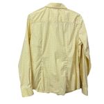 LL Bean Yellow Blue Polka Dots Long Sleeve Button Up Shirt Size LARGE Photo 4
