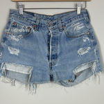 Levi's Vintage 90s Women's 501 Denim Cut Off Shorts Distressed Western Size 26 Photo 0