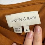 Sachin & Babi Golden Brown Satin Midi Dress Womens 6 Formal Prom Bridesmaid Gold Photo 3