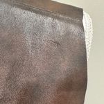 Andrea Landa Brown Boho Chic Cowgirl Handmade Colombian Leather Sleeveless Top Size M Photo 3