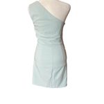 Michael Costello x REVOLVE Ava Mini Dress One Shoulder Ice Blue Sz S Photo 5