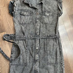 Kale generation full button studded denim dress size medium Black Photo 0