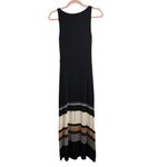 Bailey 44 Delphi Cut Out Black Striped Maxi Dress Photo 1