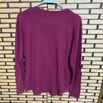 Time And Tru Purple Give Thanks Long Sleeve Thermal Size Large Photo 1