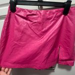 Cotton Candy LA Hot Pink Leather Skort  Photo 0