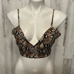 Snake print top Brown Size L Photo 0