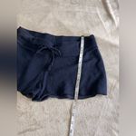 Brandy Melville  John Galt Navy Pull On Sweat Shorts Women’s One Size EUC Photo 5