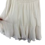 NWT NSF Niara Sz L Women's Short Sleeve Peasant Dress in White Size L Photo 4