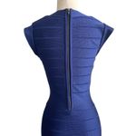 French Connection  Blue Bandage Bodycon Dress Size US 4 Photo 3