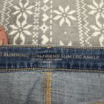 So Slimming Girlfriend Slim Leg Ankle Jean Raw Hem Size 10 Chico's 1.5 Photo 2