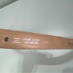 Vtg Canterbury Golf White Leather Studded Women LG Belt 1'' Preppy Southwestern Photo 6