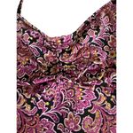 Lands' End Underwire Tankini Top Size 6 Swimsuit Purple Black Paisley Womens Photo 1