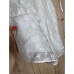 Lulus NWT  Exceptionally Angelic White Floral Puff Sleeve Mini Dress Summer Sze M Photo 4