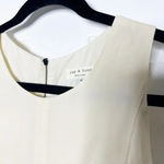 Rag and Bone Size M Ivory Sleeveless 100% Silk Blouse Hi Low Hem Photo 1
