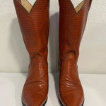 Justin Boots Justin Vintage Brown Leather Cowboy Boots – Women’s Size 7 Photo 0