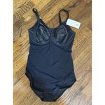 Wacoal 801210 Underwire Unlined Black Visual Effects Minimizing Bodysuit 38DD Photo 1
