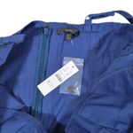 J.Crew  Navy Blue Button Front Corset Style Mini‎ Dress Size 12 Photo 3